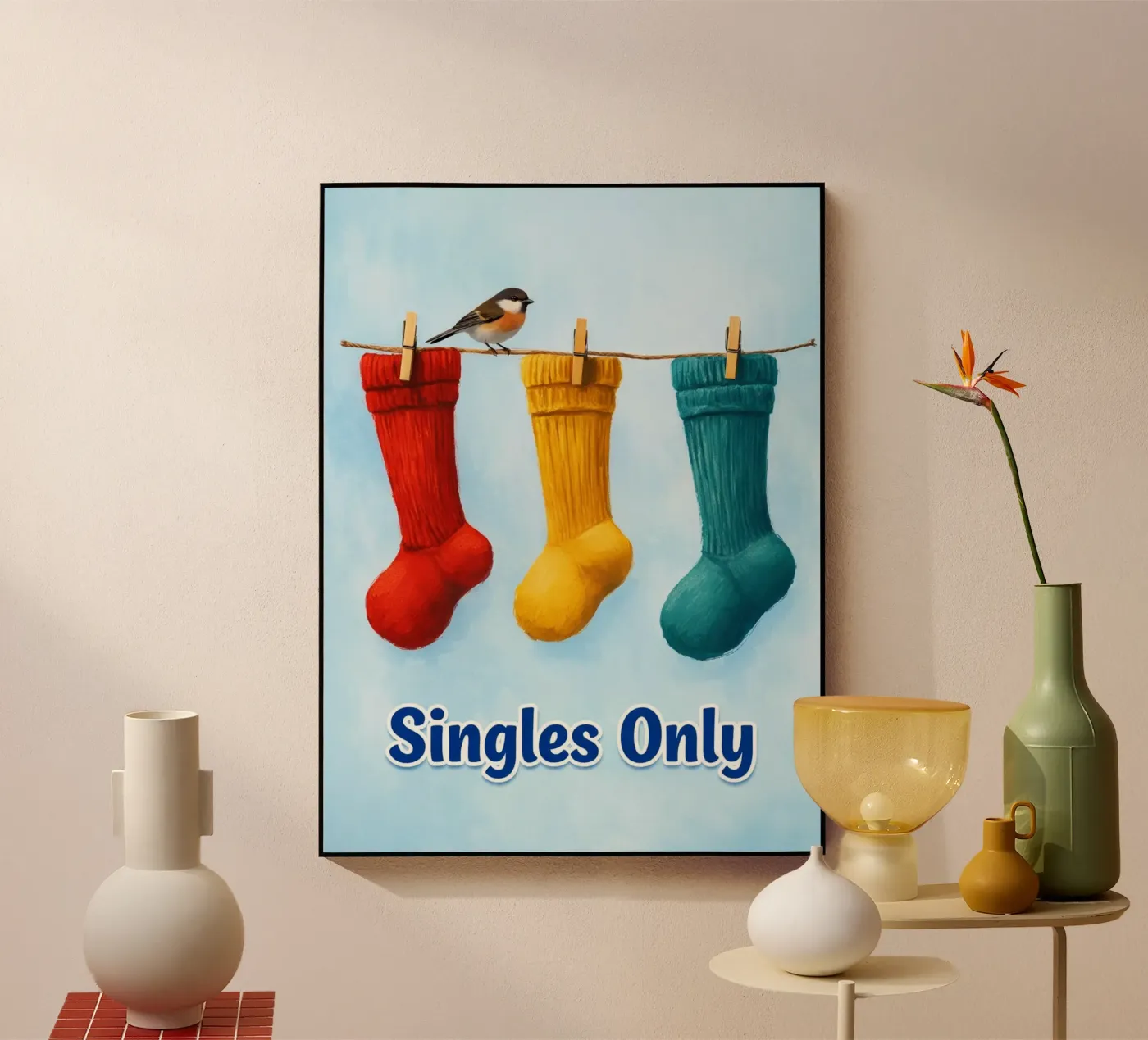 nur Singles Acryl-Glas von Britania