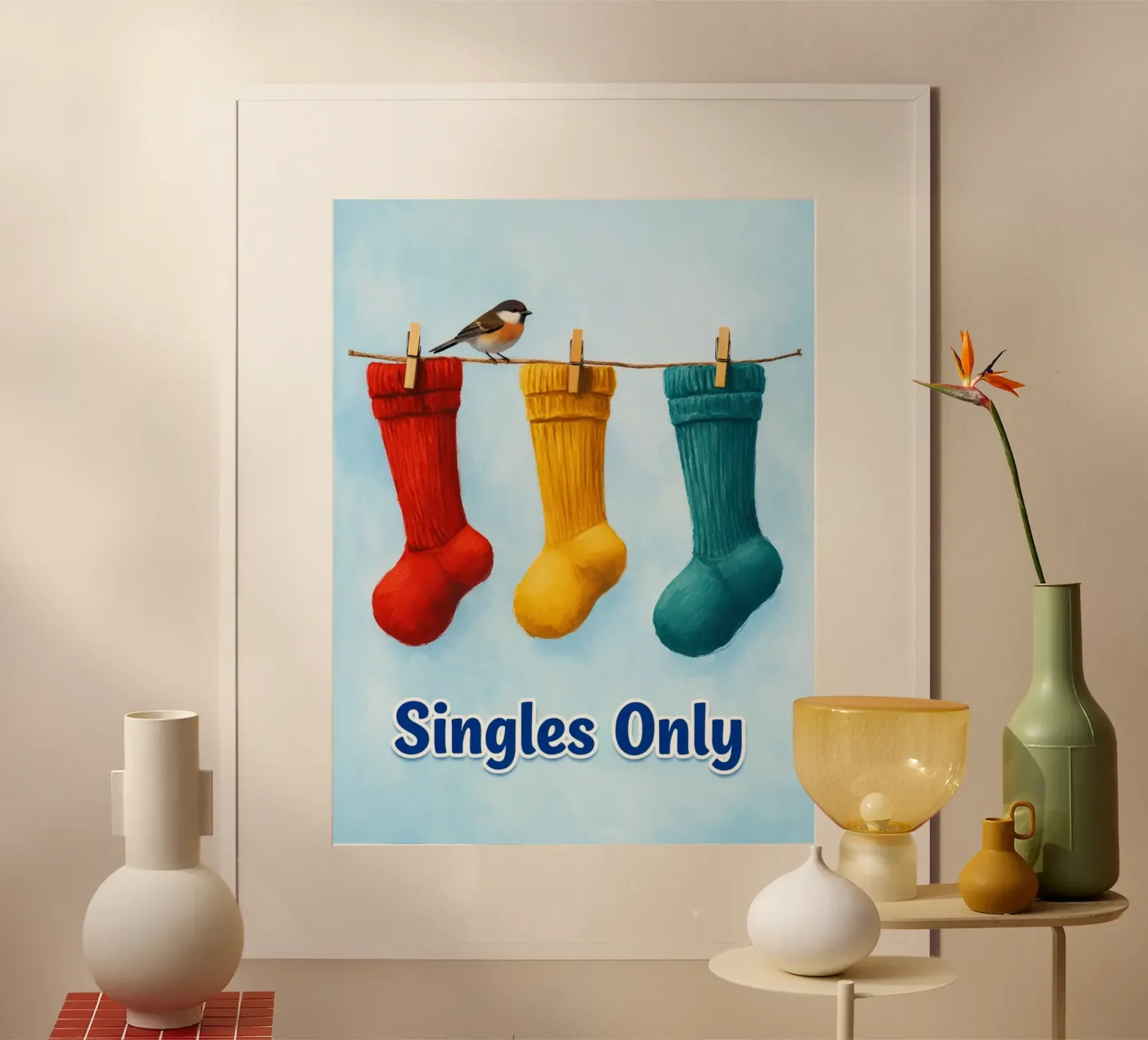 singles only poster by Britania