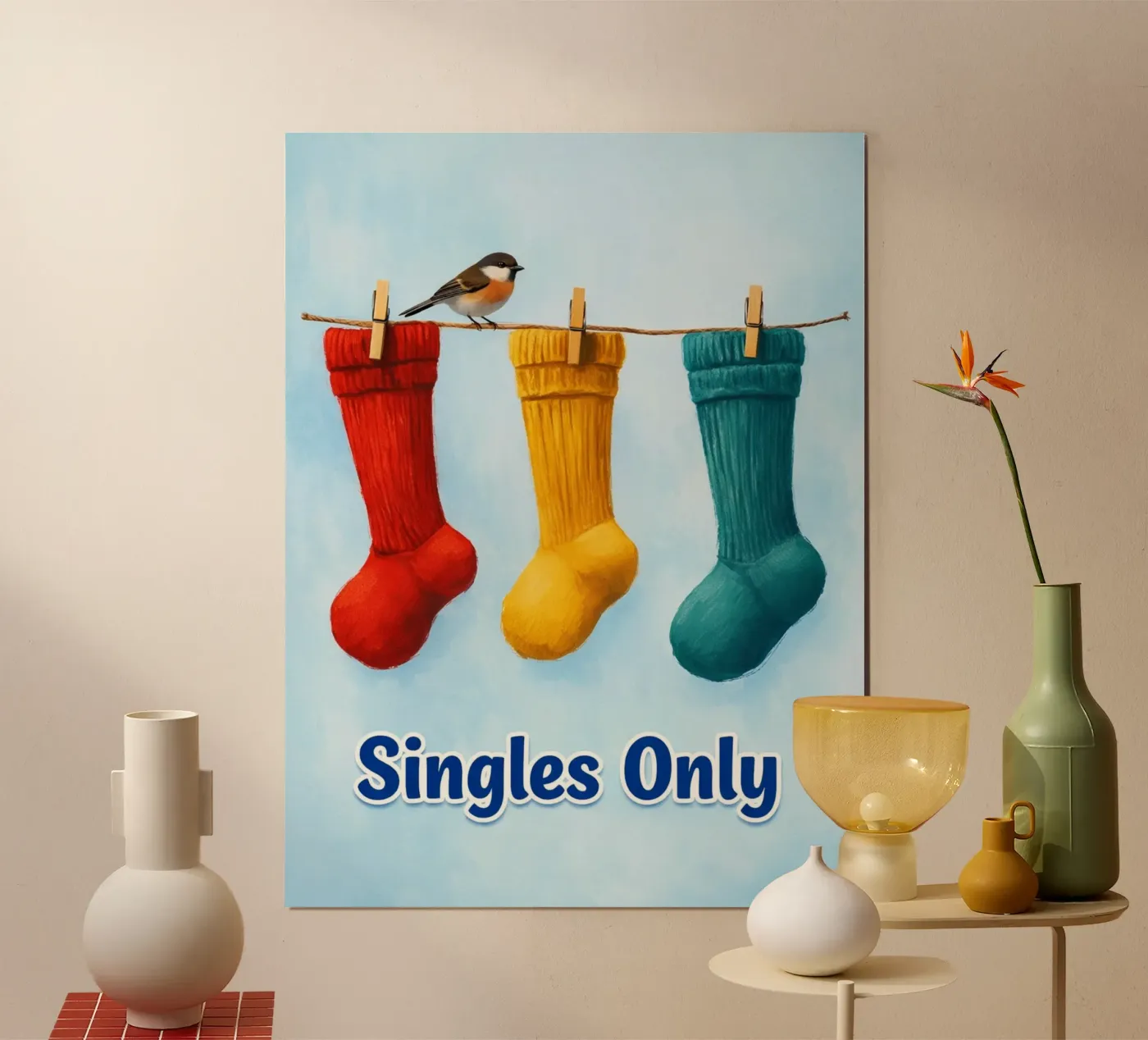 singles only poster by Britania