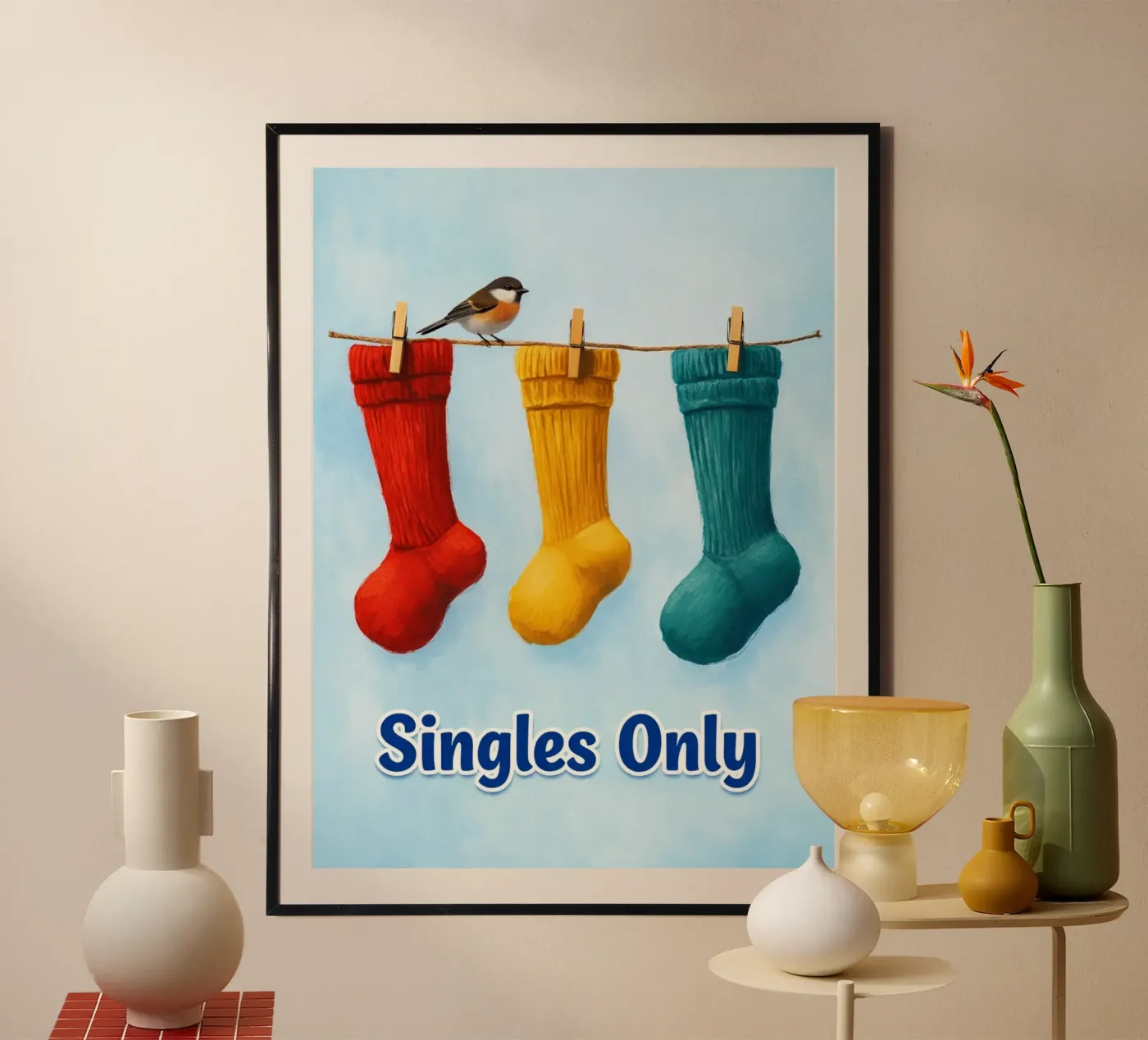 singles only poster by Britania