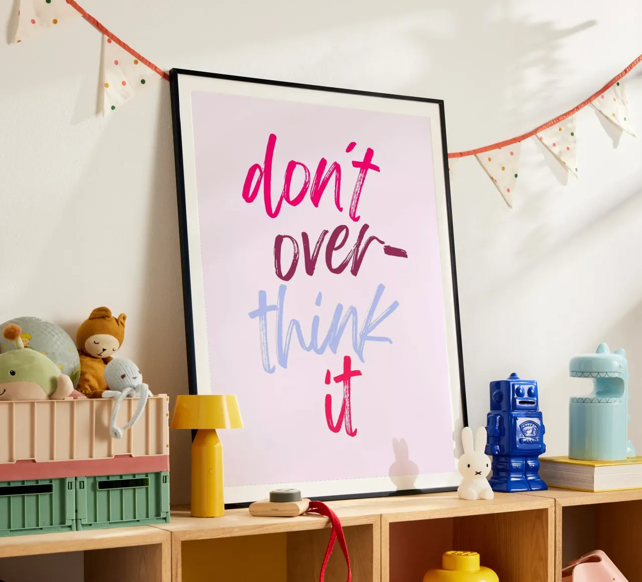 non pensarci troppo colorato poster da ArtDesign by KBK