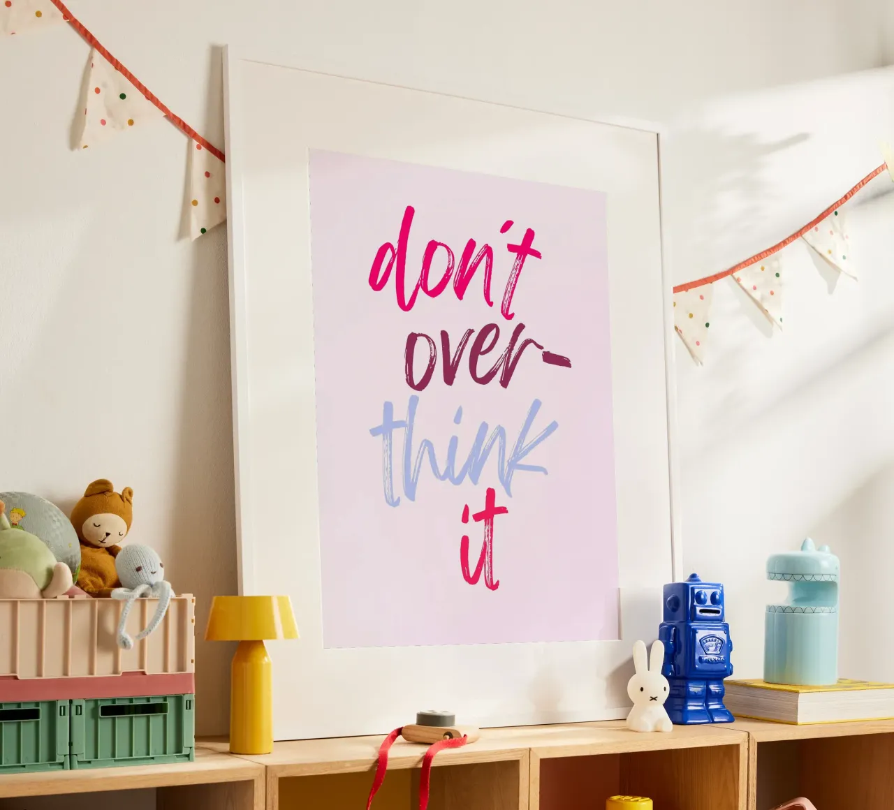 non pensarci troppo colorato poster da ArtDesign by KBK