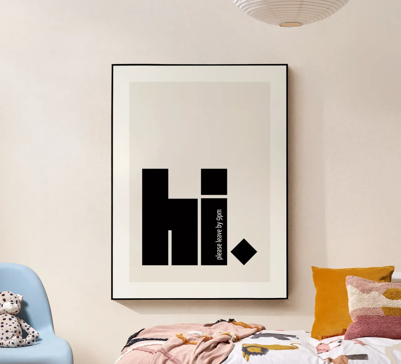 Ciao. Per favore, andate via entro le 21:00 plexiglass da ArtDesign by KBK