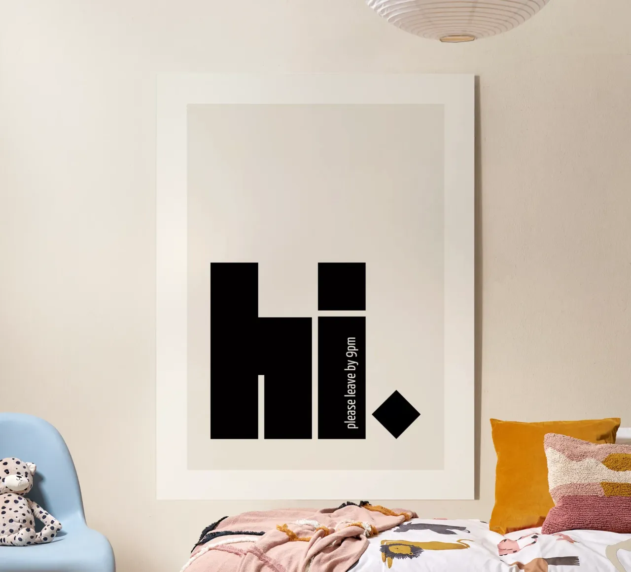 Ciao. Per favore, andate via entro le 21:00 plexiglass da ArtDesign by KBK