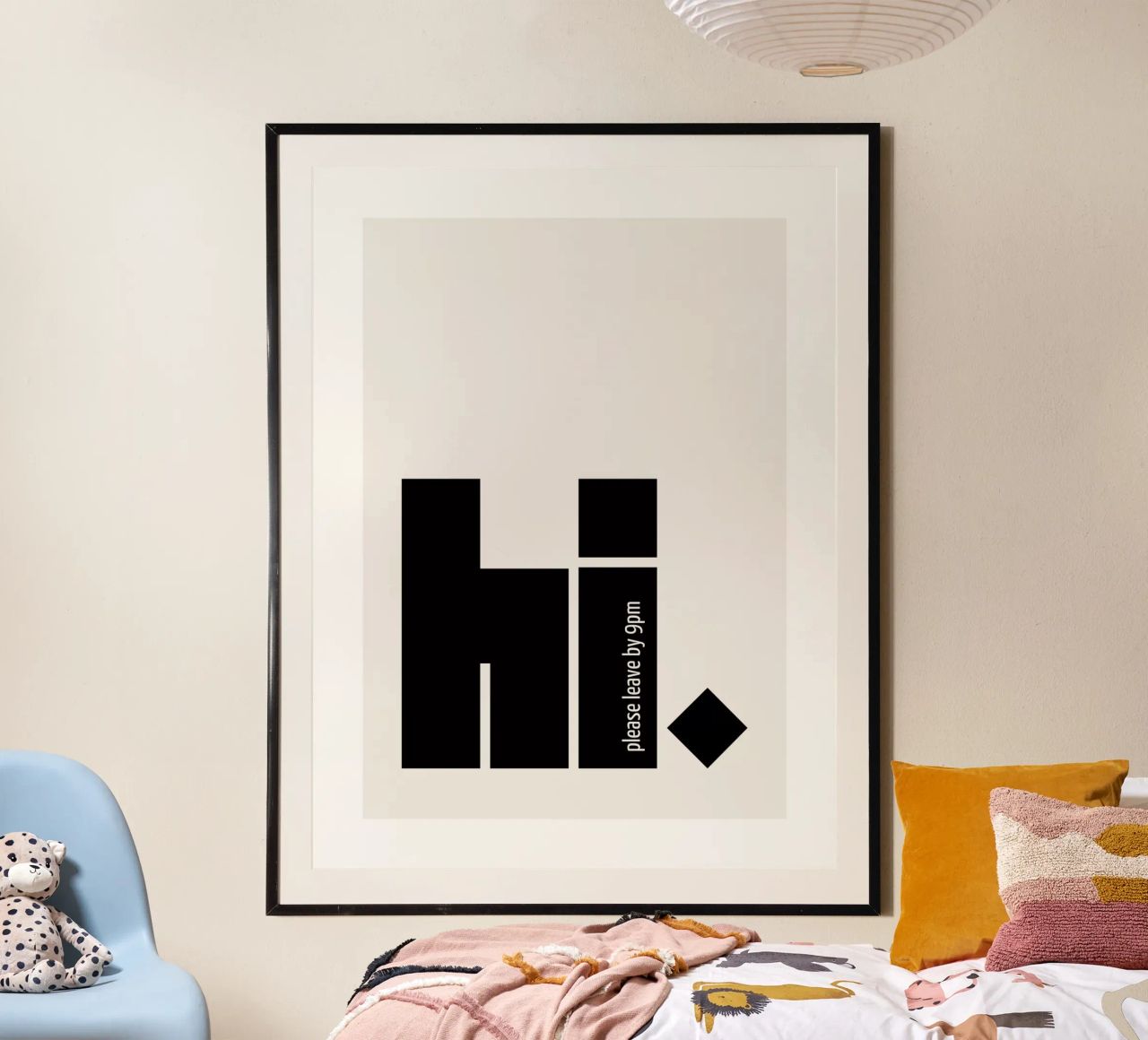 Hallo. Bitte gehen Sie bis 21 Uhr Poster von ArtDesign by KBK