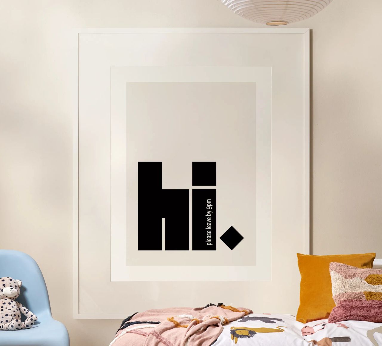 Hallo. Bitte gehen Sie bis 21 Uhr Poster von ArtDesign by KBK
