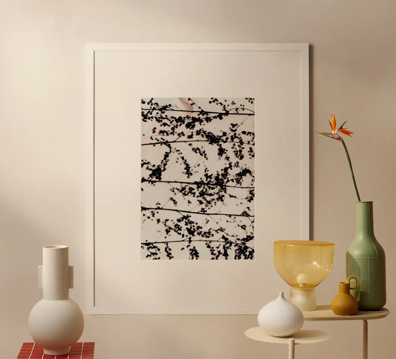 Modelli di natura #2 poster con telaio in legno da Alisa Galitsyna