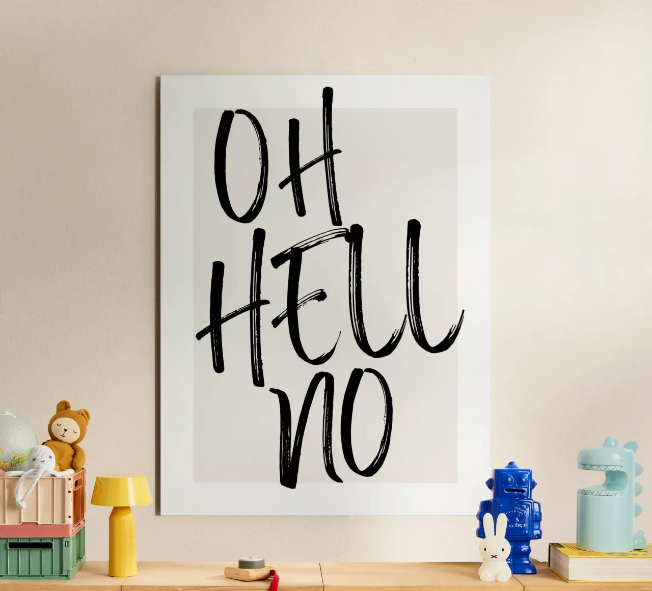 OH HELL NO forex plate by ArtDesign by KBK