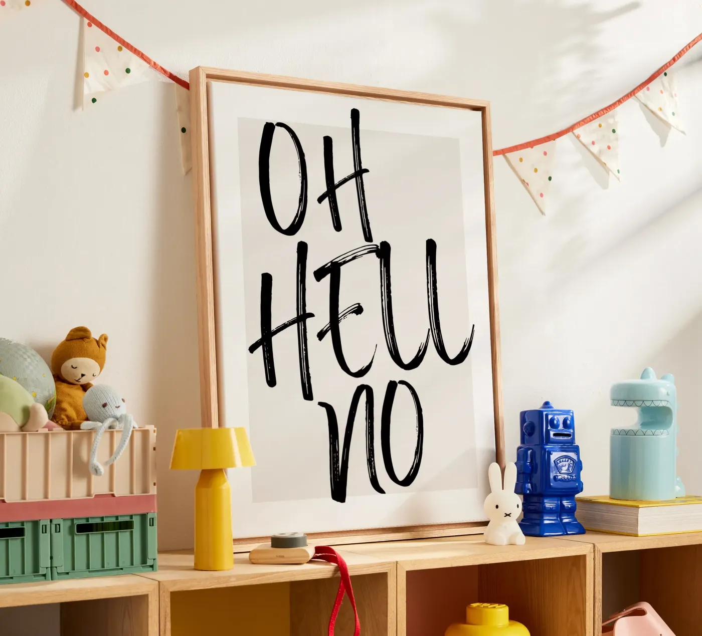 OH HELL NO canvas by ArtDesign by KBK