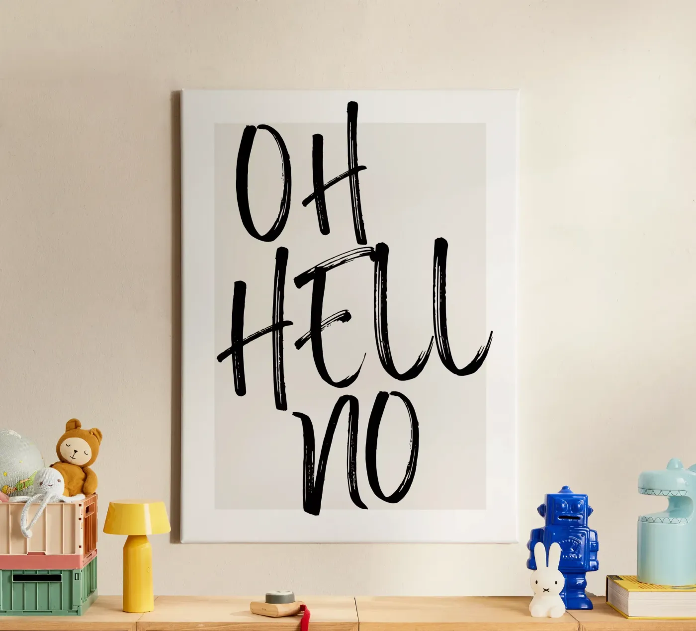 OH HELL NO canvas by ArtDesign by KBK
