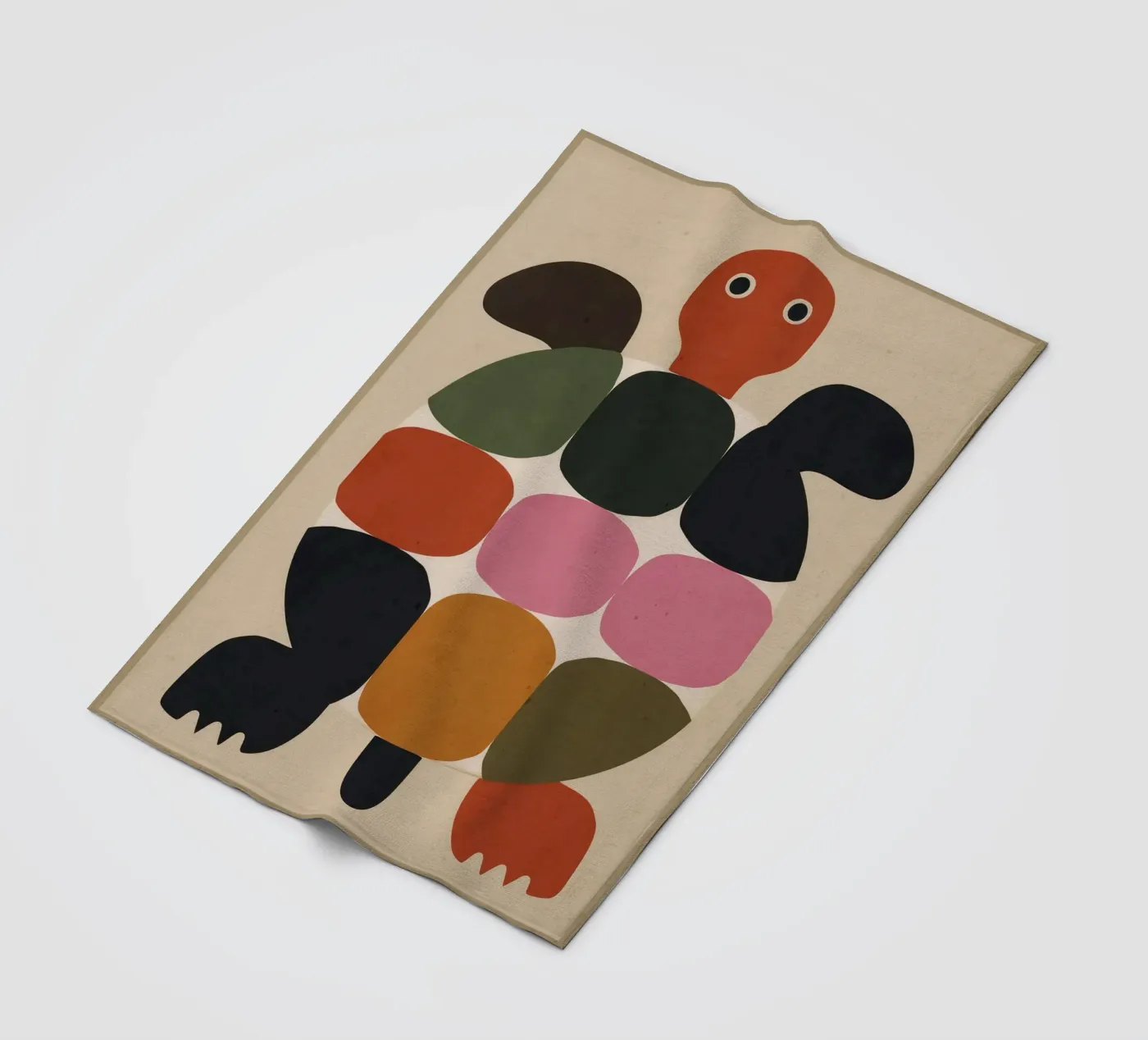 Geometric Turtle Fleecedecke von Gaite