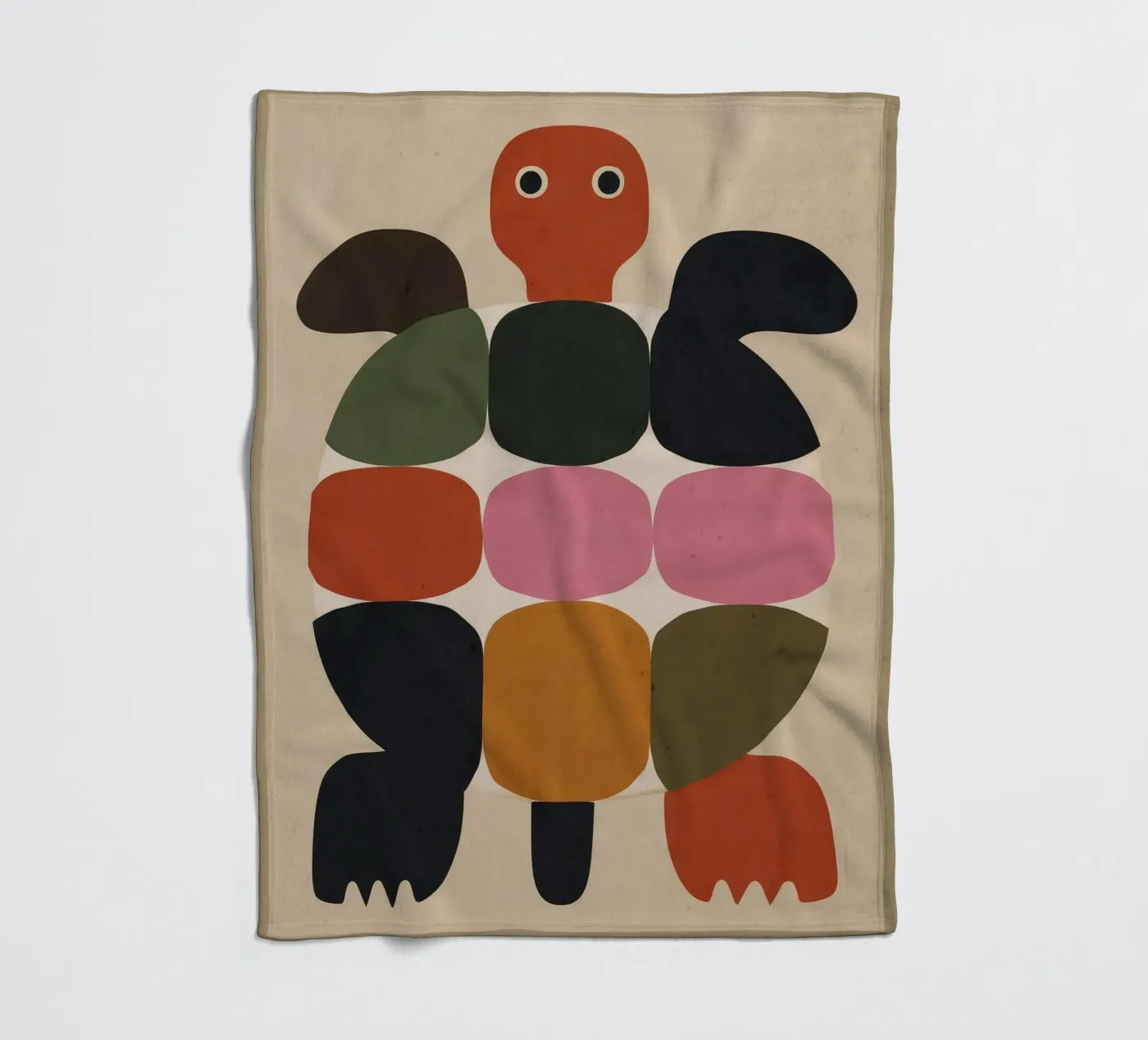 Geometric Turtle Fleecedecke von Gaite