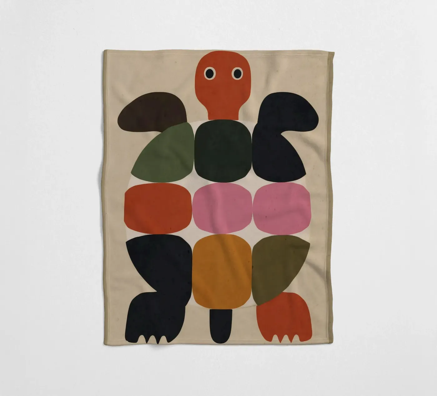 Geometric Turtle Fleecedecke von Gaite