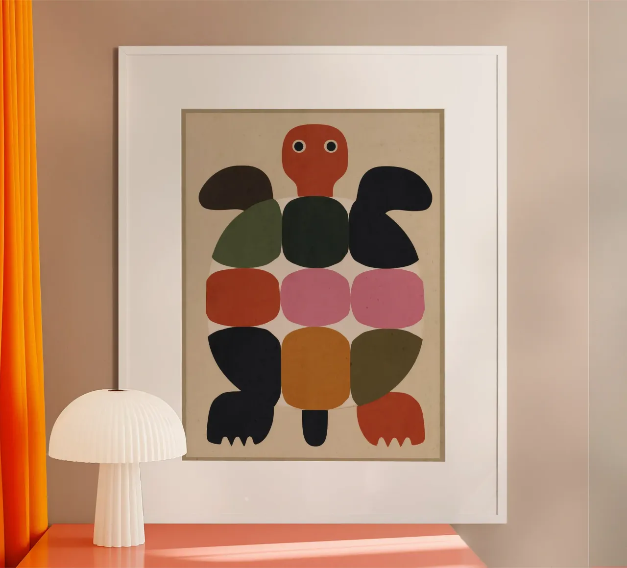 Geometric Turtle poster by Gaite