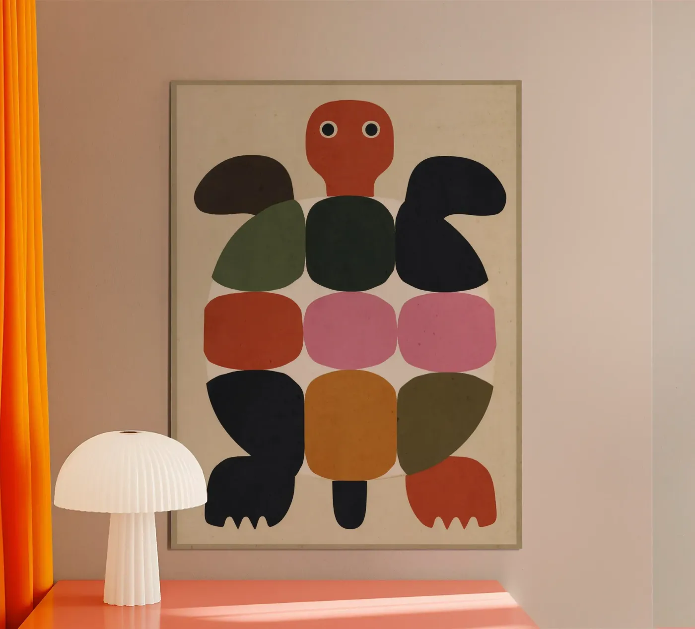 Geometric Turtle poster by Gaite