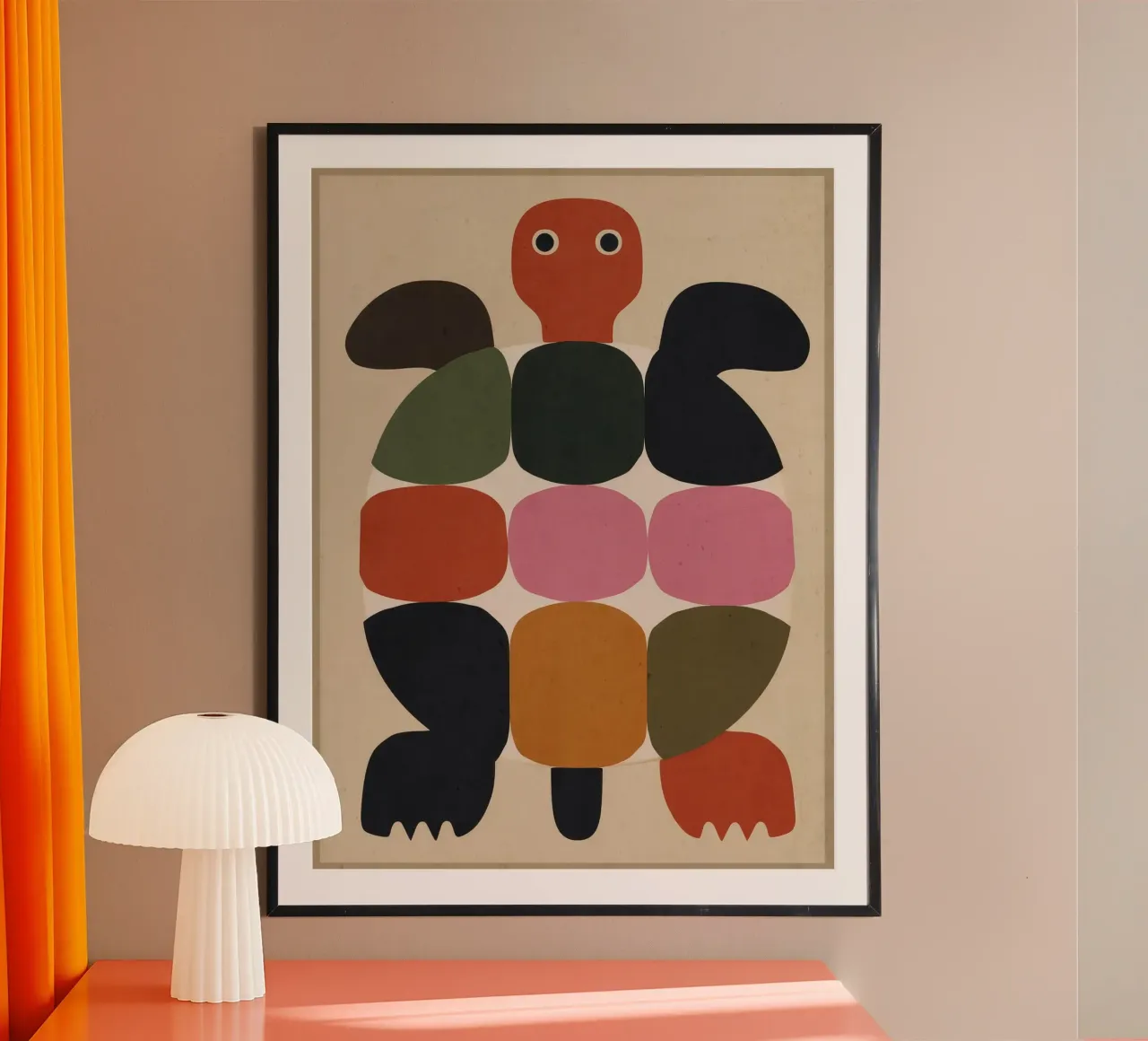 Geometric Turtle poster by Gaite