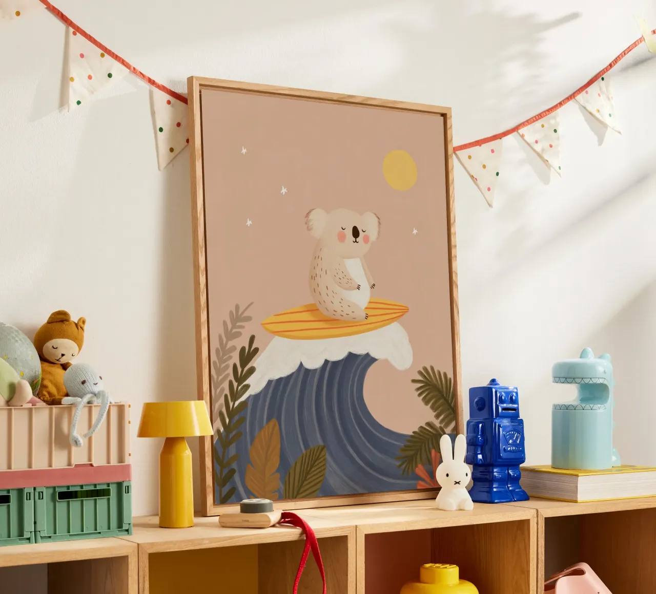 Surfing Koala plexiglass da Lille Verden