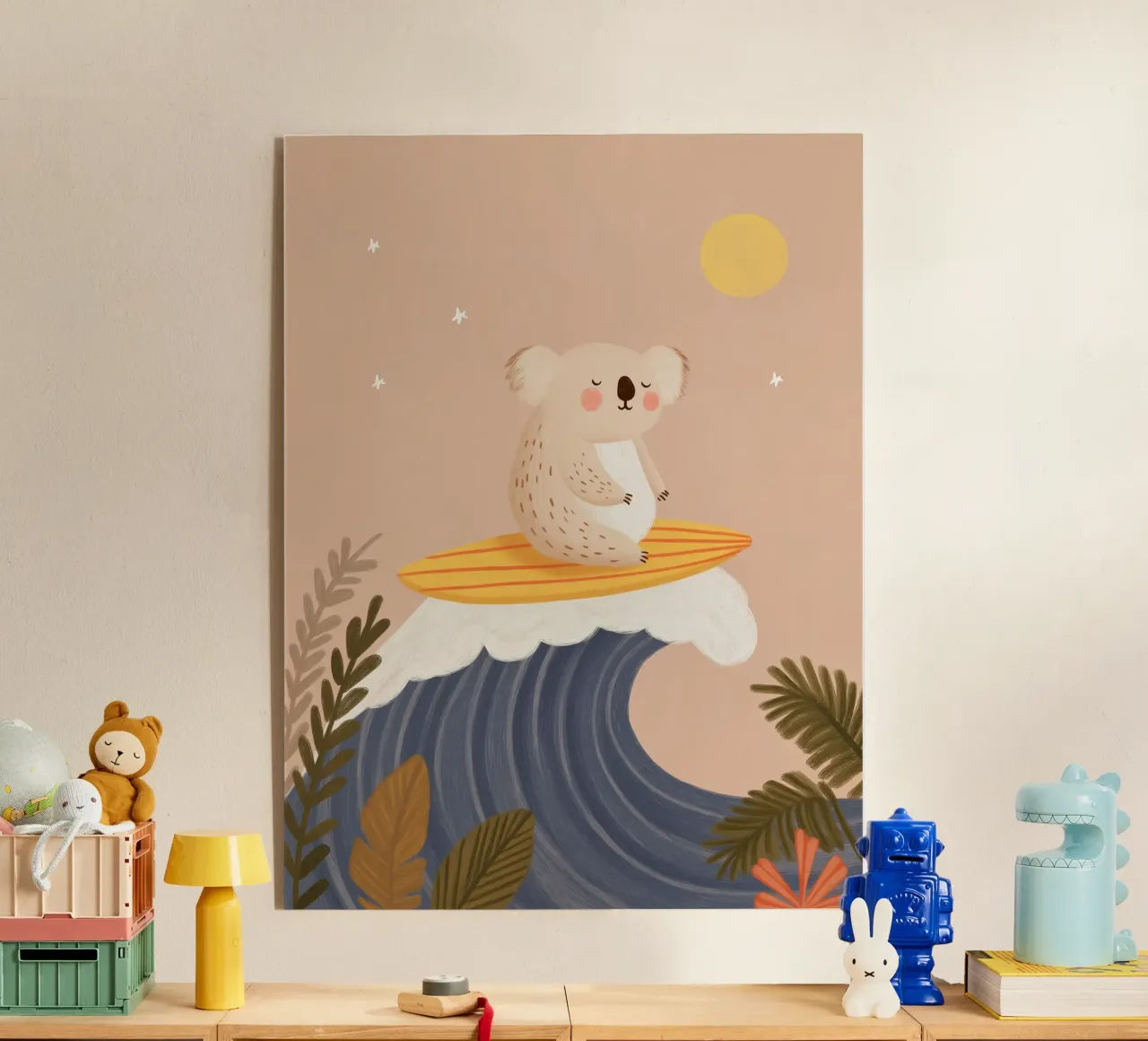 Surfing Koala plexiglass da Lille Verden