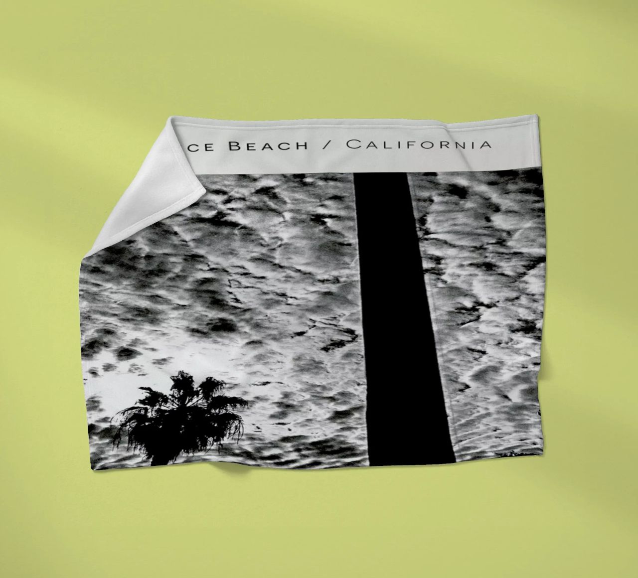 Venice Beach B&W coperta in pile da In Full Color