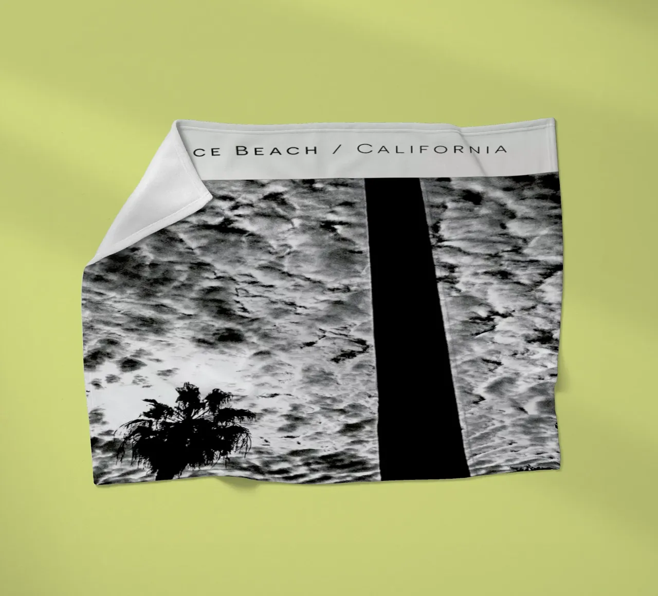 Venice Beach B&W coperta in pile da In Full Color
