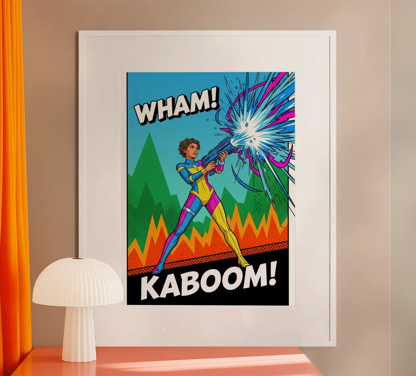 BLAST FORCE Poster von FlatPrint Studio