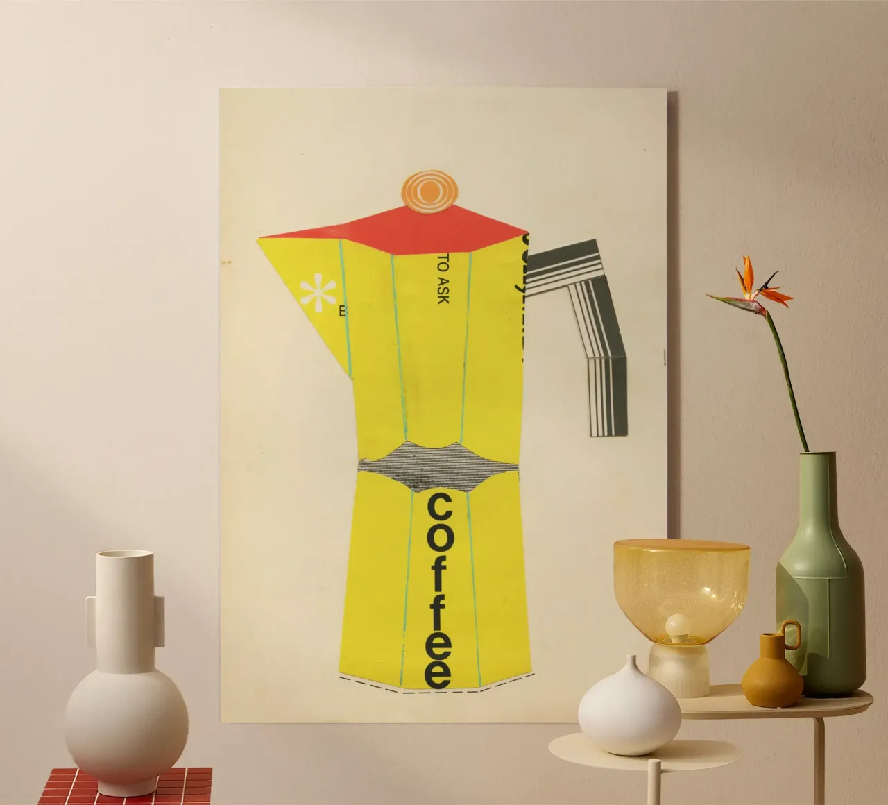 Café plexiglas de Cassia Beck Collage