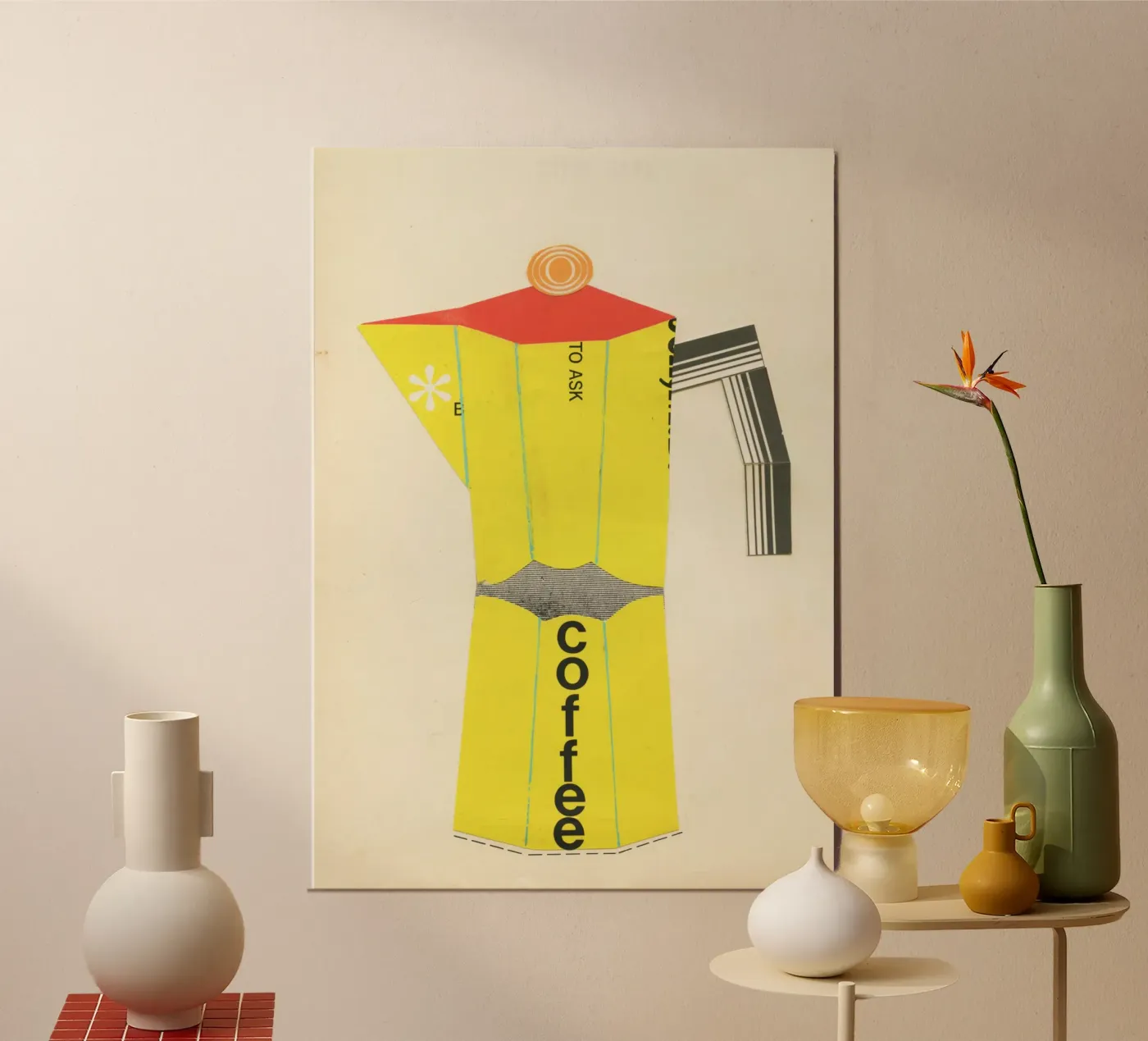 Coffee Poster von Cassia Beck Collage