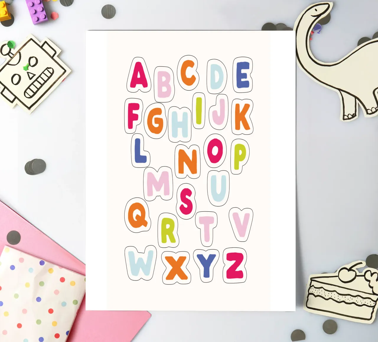 ABC sticker sheet by CSK DESIGN