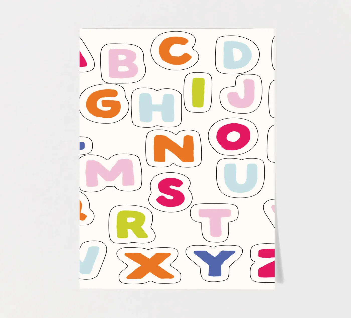 ABC planche autocollant de CSK DESIGN