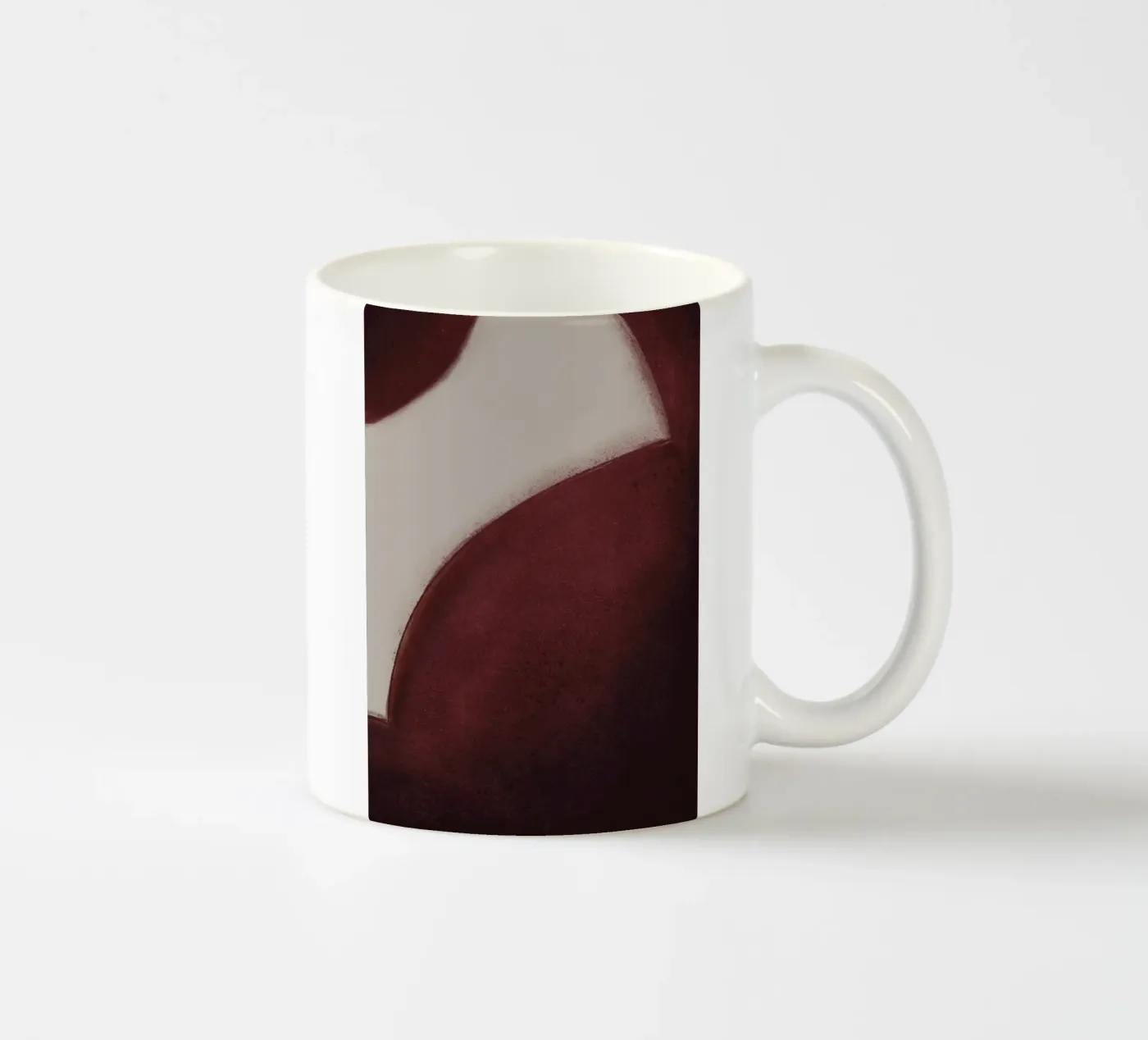 Abstract ceramic mug by by elle arts