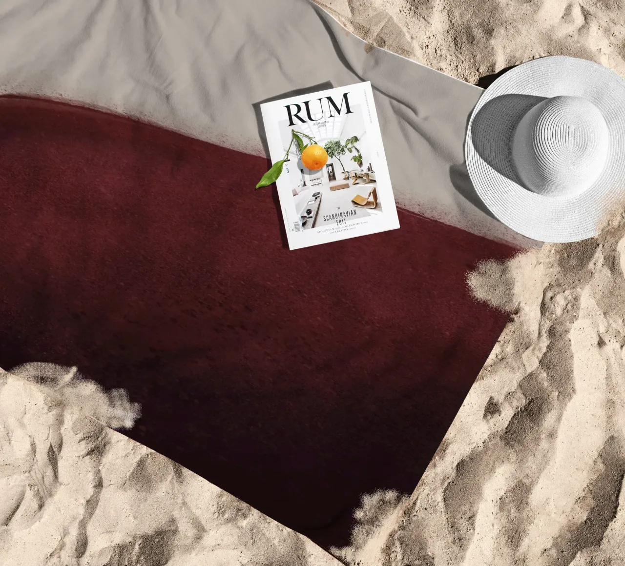 Abstract beach towel by by elle arts