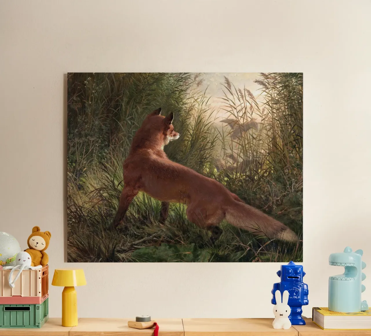 Una volpe plexiglass da Classic Art