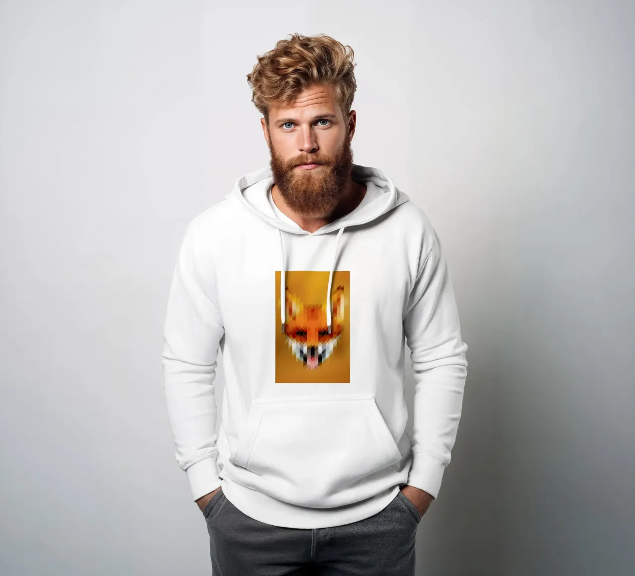 Fox felpa con cappuccio da Nur Mut