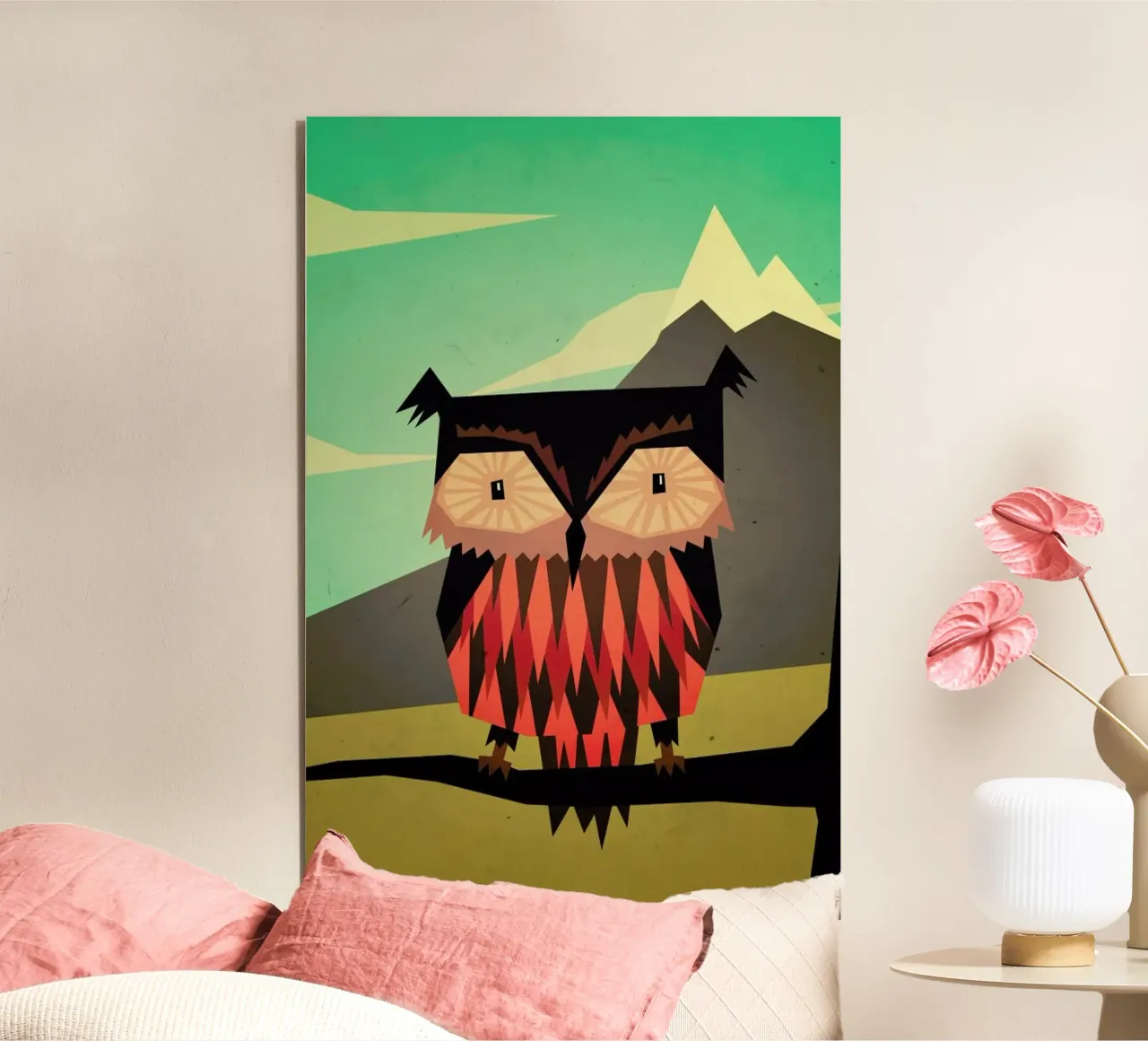 Critter Owl alluminio dibond da Yetiland