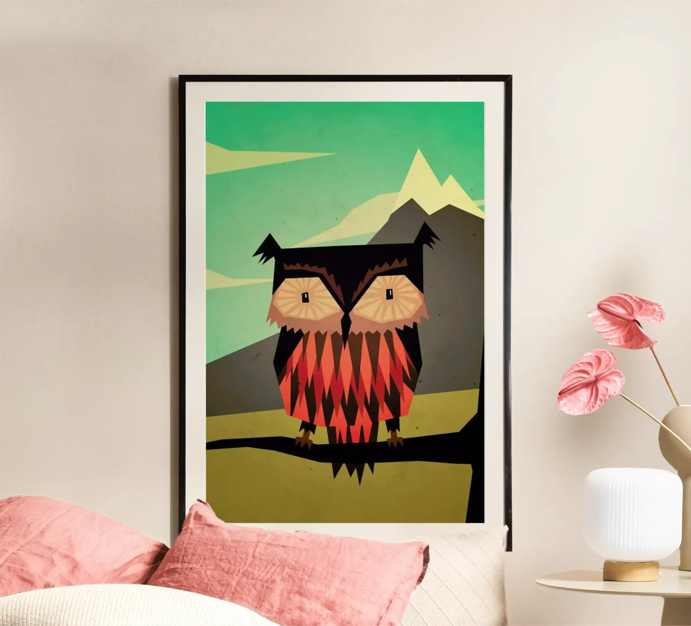 Critter Owl poster da Yetiland