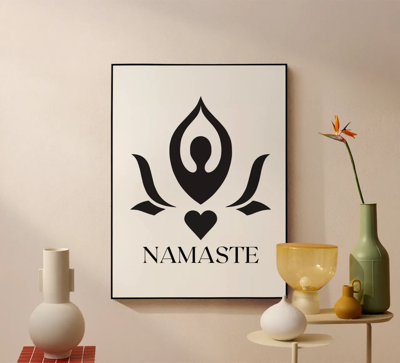 CUORE DI NAMASTE plexiglass da ArtDesign by KBK