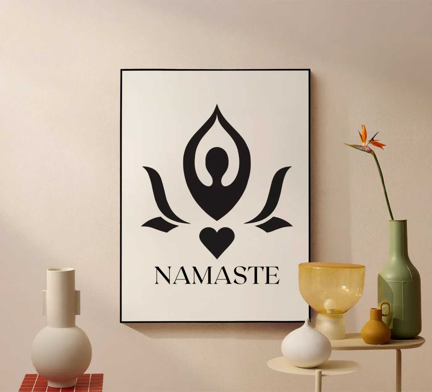 CUORE DI NAMASTE plexiglass da ArtDesign by KBK