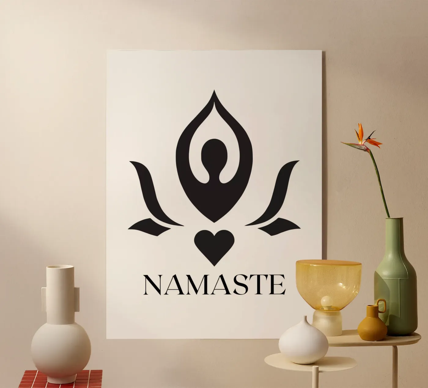 CUORE DI NAMASTE plexiglass da ArtDesign by KBK
