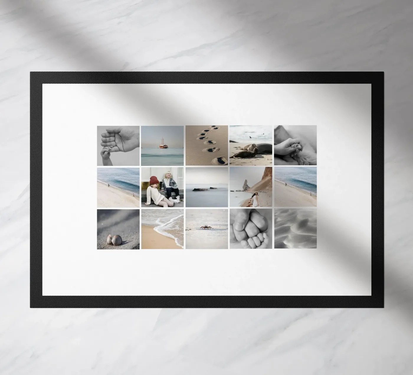 Life Collage doormat by CSK DESIGN