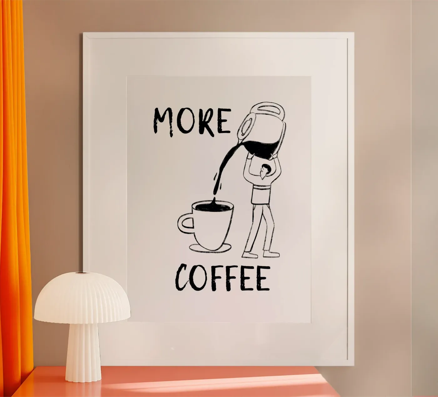 Plus de café poster de ArtDesign by KBK