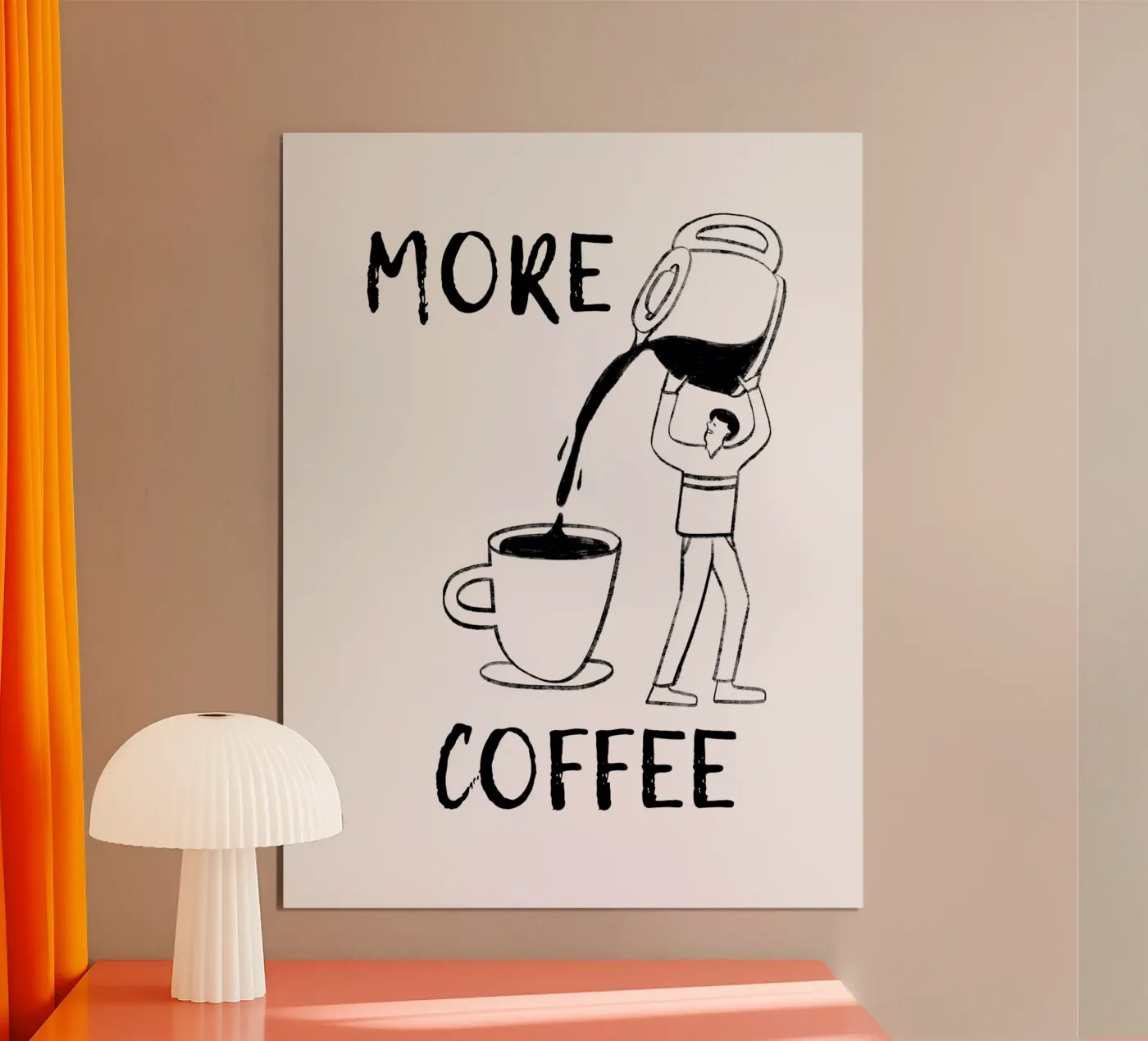 Plus de café poster de ArtDesign by KBK