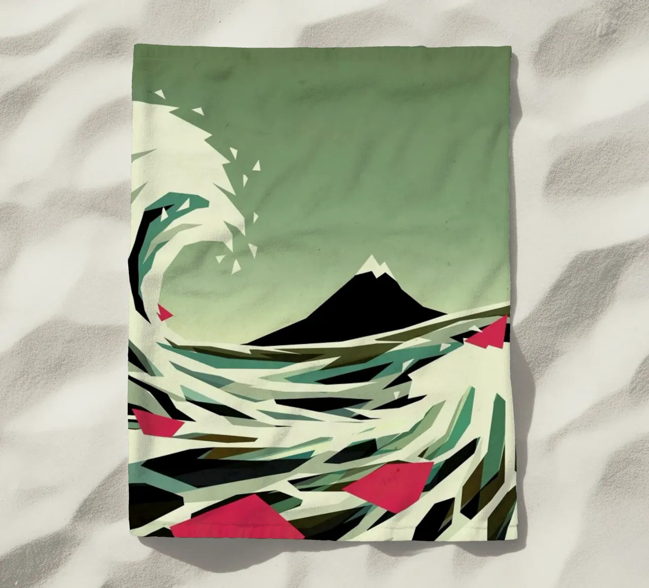 Go with the flow serviette de plage de Yetiland
