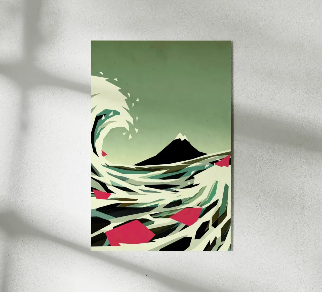 Go with the flow acryl van Yetiland