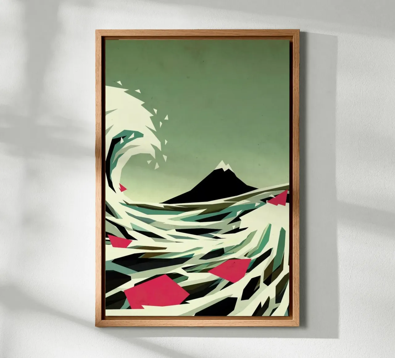 Go with the flow canvas by Yetiland