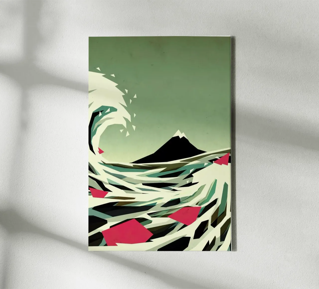 Go with the flow canvas by Yetiland