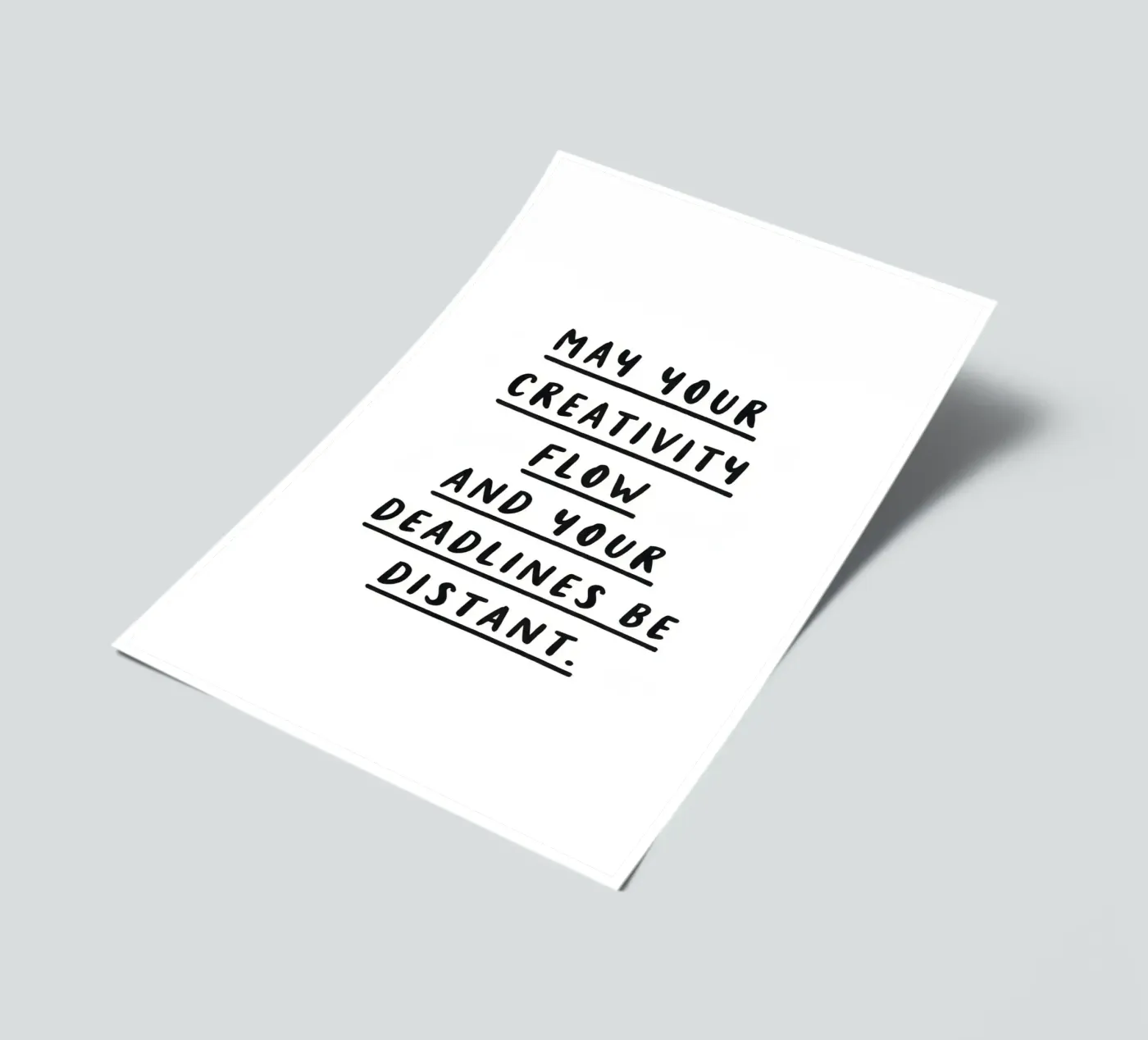 Creativity Flow Deadlines Be Distant sticker sheet by SayingGood