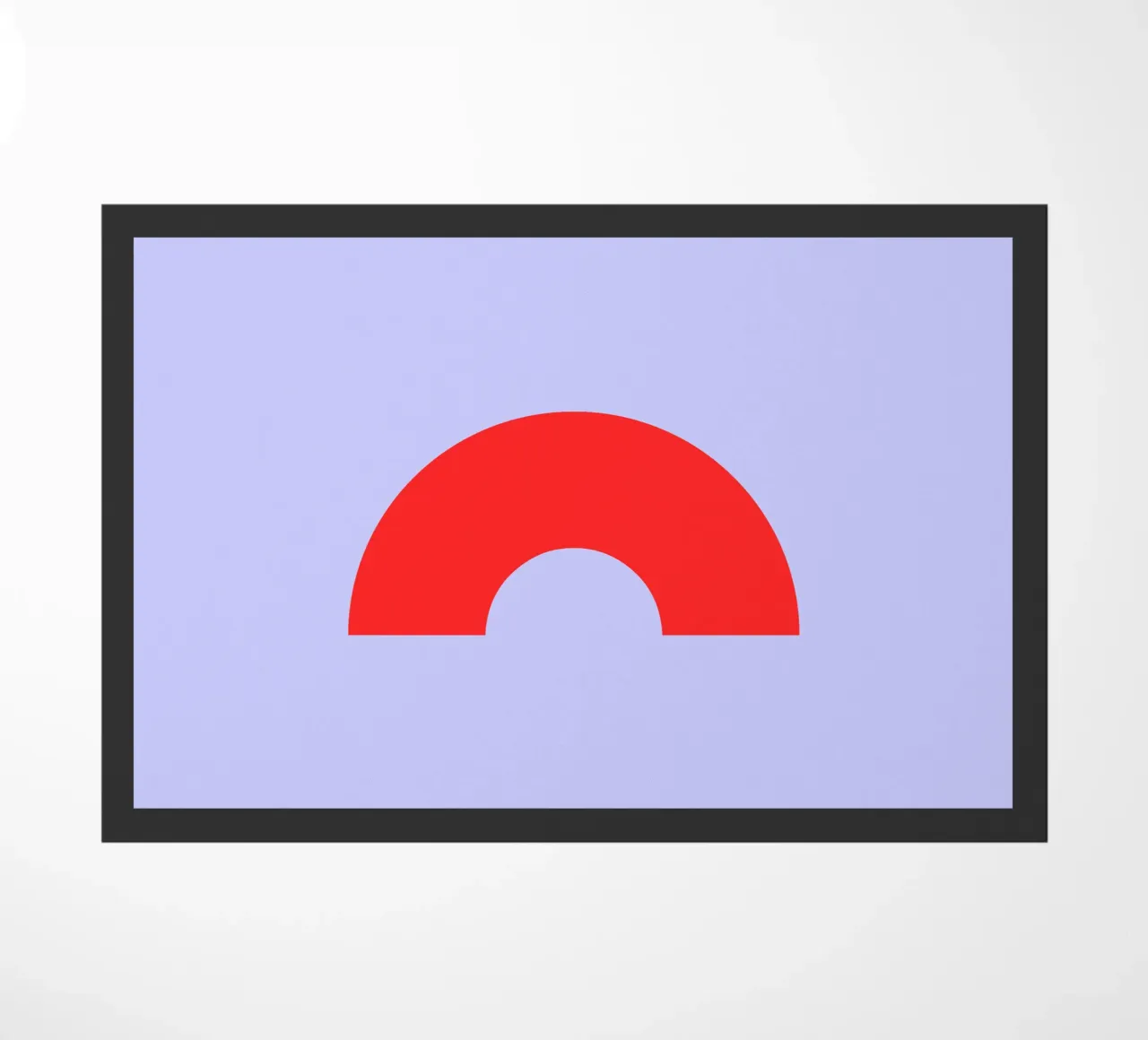 Semicircular ring doormat by MORINA FLAW