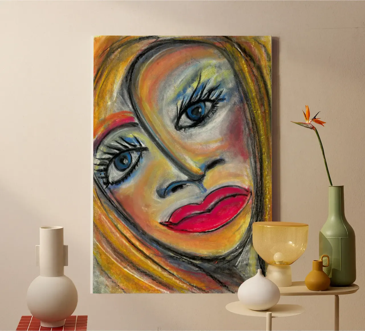 Liv - with red lips tela da MissVeroonica