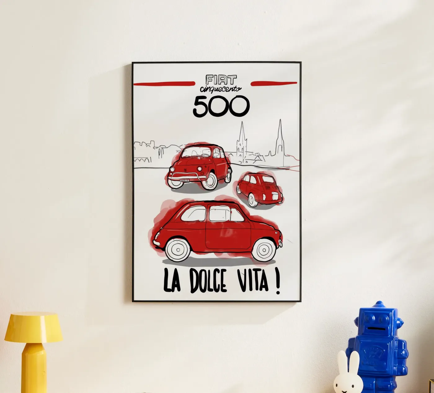 Cinquecento alluminio dibond da GrayPixel