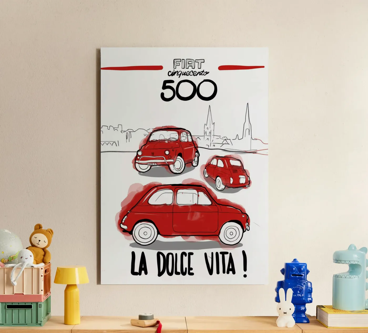 Cinquecento alluminio dibond da GrayPixel